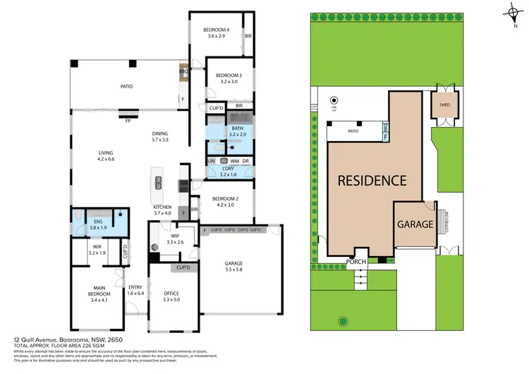 Floorplan of Homely house listing, 12 Quill Avenue, Boorooma NSW 2650