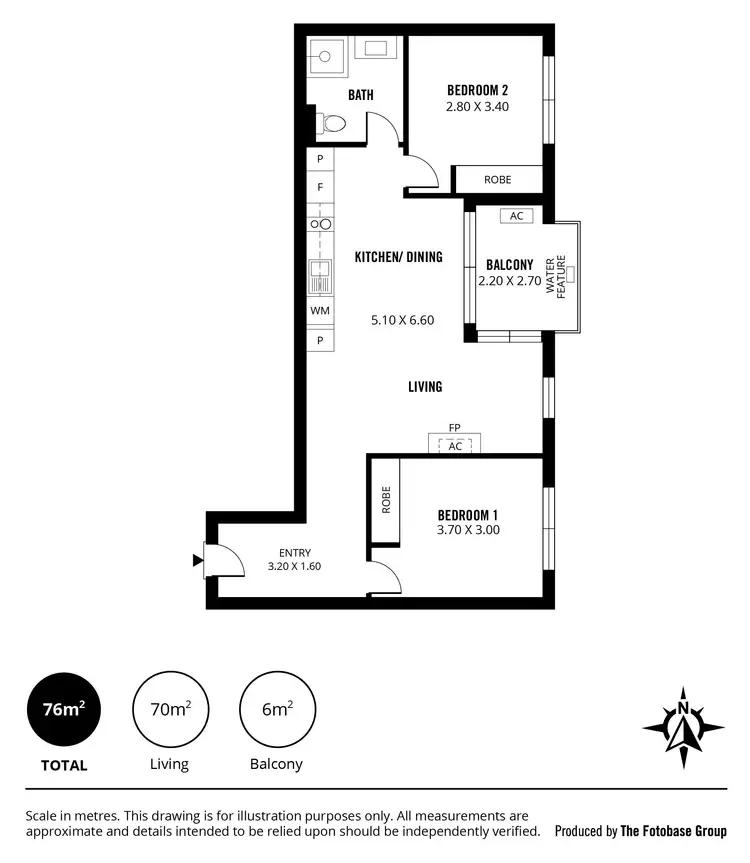 Floorplan of Homely apartment listing, 1405/15 Synagogue Place, Adelaide SA 5000