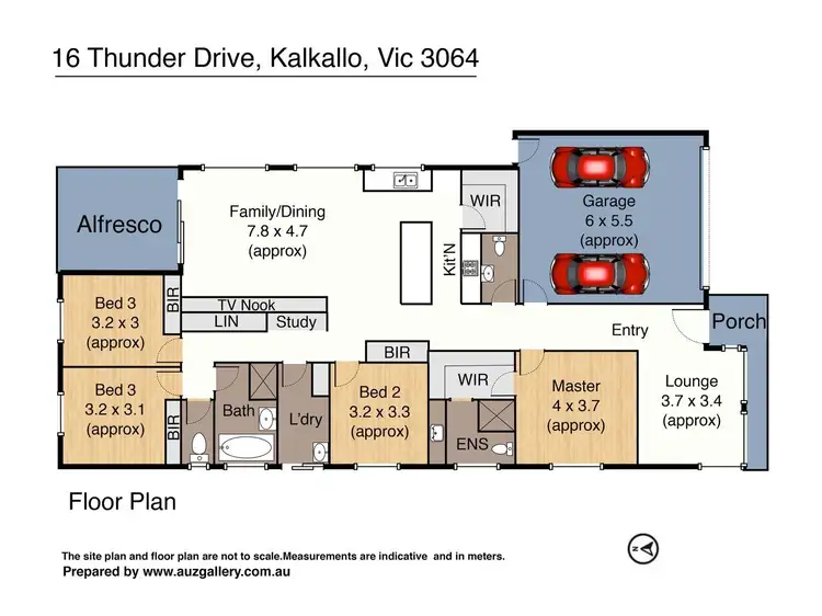 Floorplan of Homely house listing, 16 Thunder Drive, Kalkallo VIC 3064