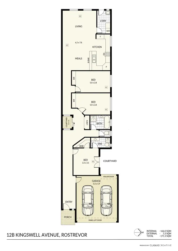Floorplan of Homely house listing, 12B Kingswell Avenue, Rostrevor SA 5073