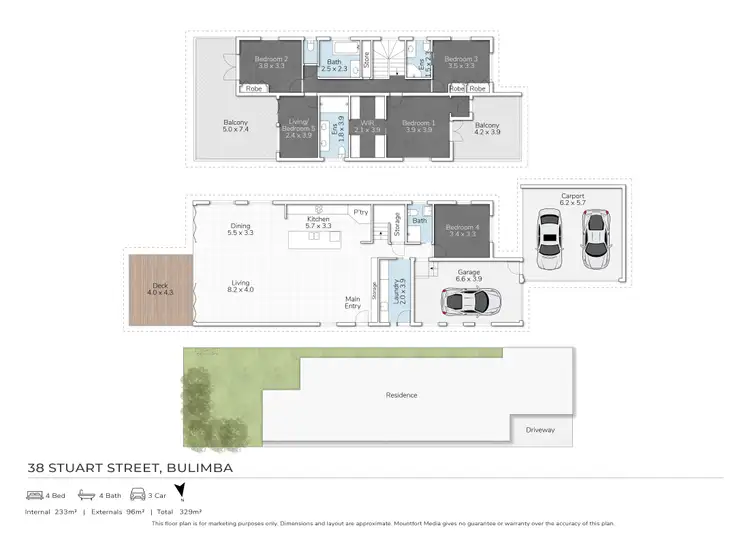 Floorplan of Homely house listing, 38 Stuart Street, Bulimba QLD 4171