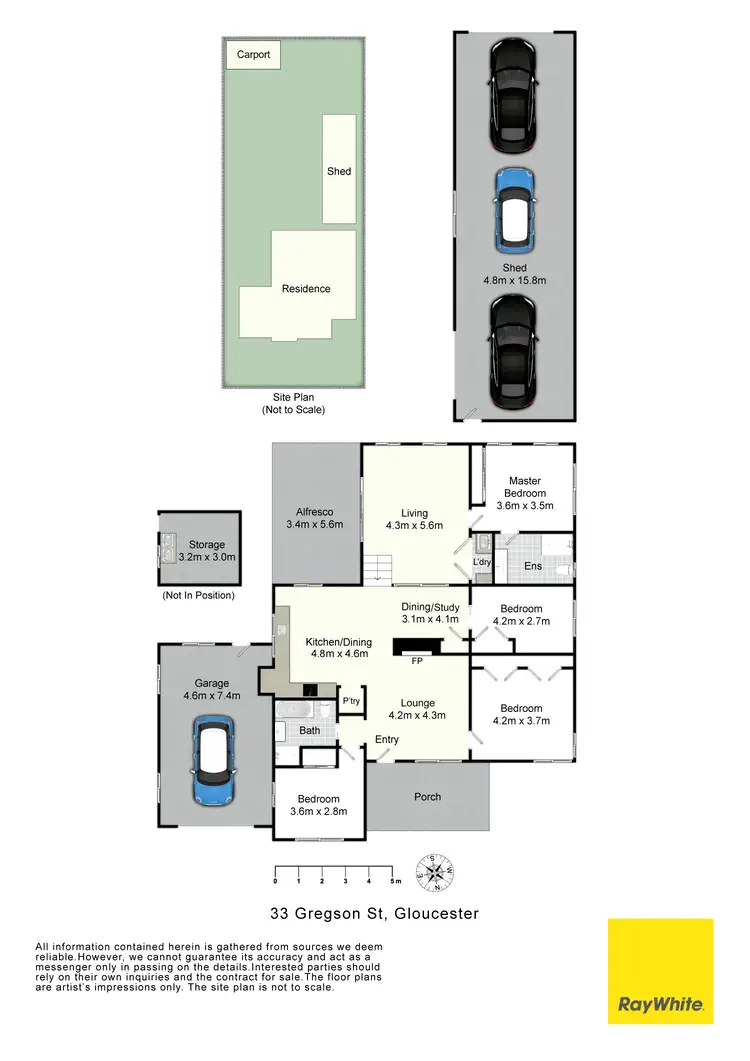 Floorplan of Homely house listing, 33 Gregson Street, Gloucester NSW 2422