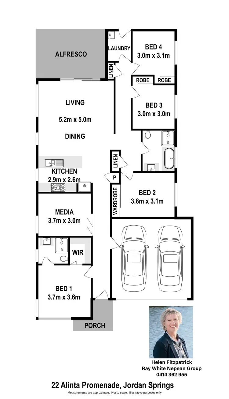 Floorplan of Homely house listing, 22 Alinta Promenade, Jordan Springs NSW 2747