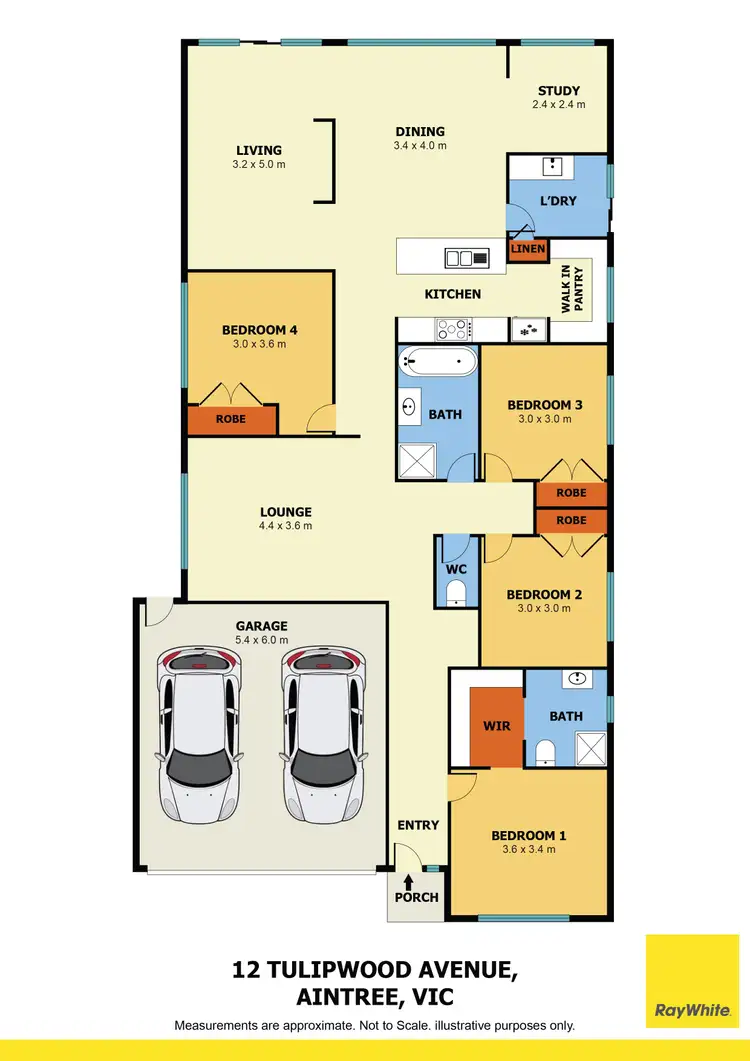 Floorplan of Homely house listing, 12 Tulipwood Avenue, Aintree VIC 3336