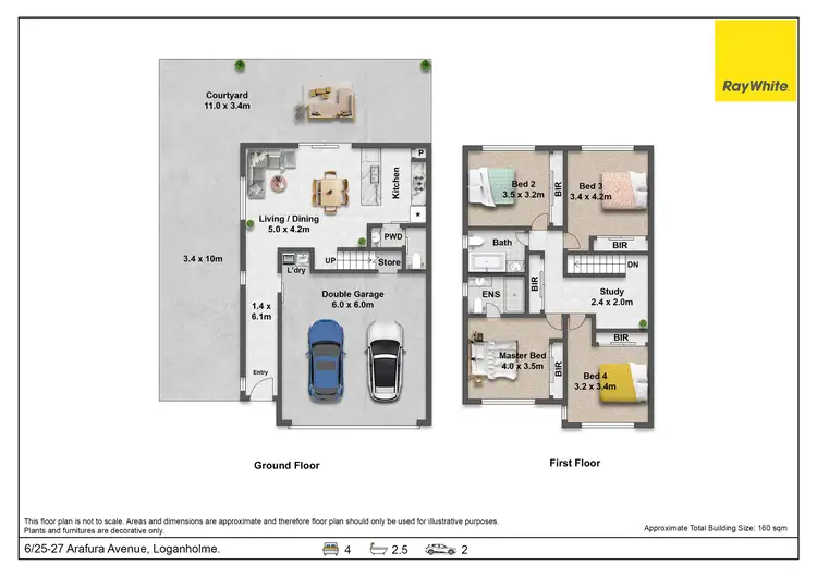 Floorplan of Homely townhouse listing, 6/25-27 Arafura Avenue, Loganholme QLD 4129