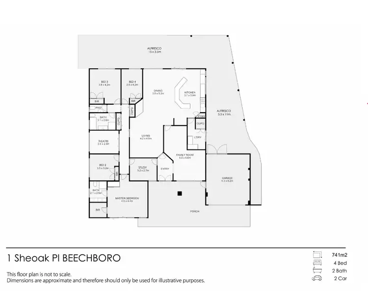 Floorplan of Homely house listing, 1 Sheoak Close, Beechboro WA 6063