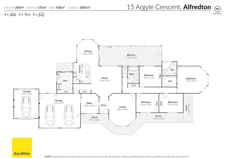 Floorplan of Homely house listing, 15 Argyle Crescent, Alfredton VIC 3350