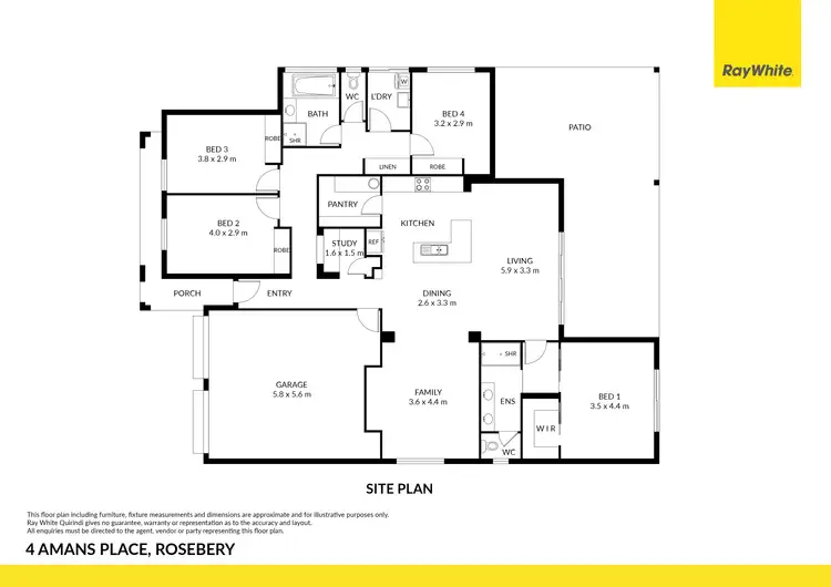 Floorplan of Homely house listing, 4 Amans Place, Rosebery NT 832