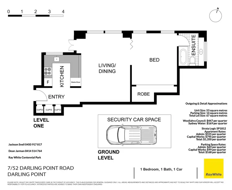 Floorplan of Homely apartment listing, 7/52 Darling Point Road, Darling Point NSW 2027