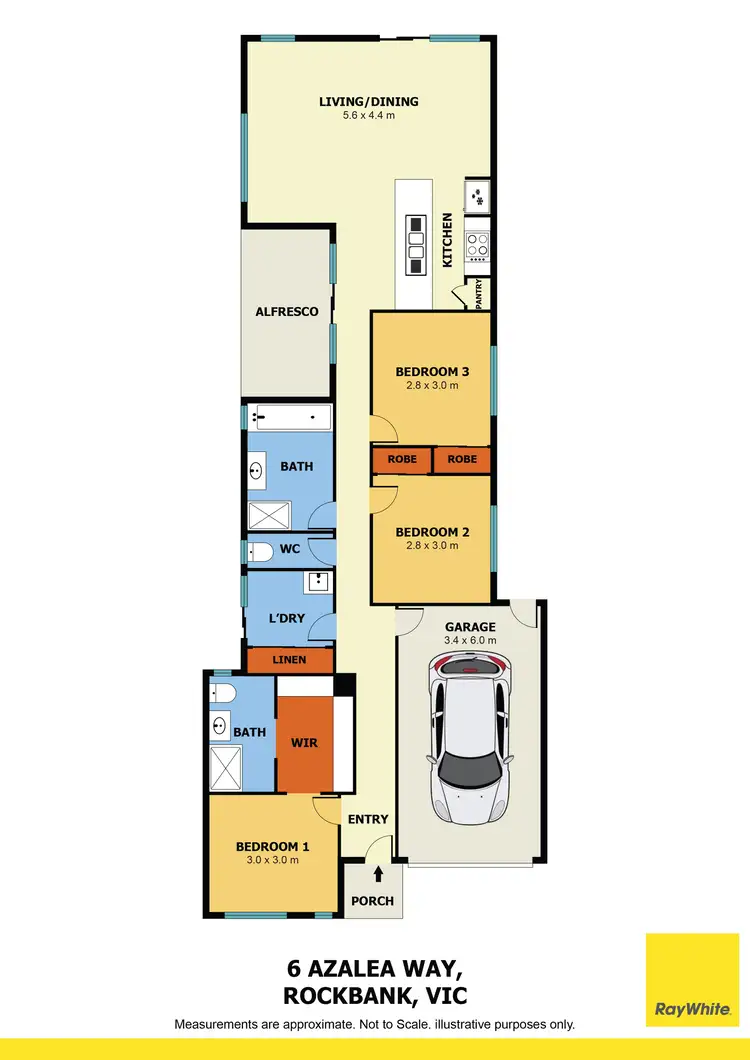 Floorplan of Homely house listing, 6 Azalea Way, Rockbank VIC 3335