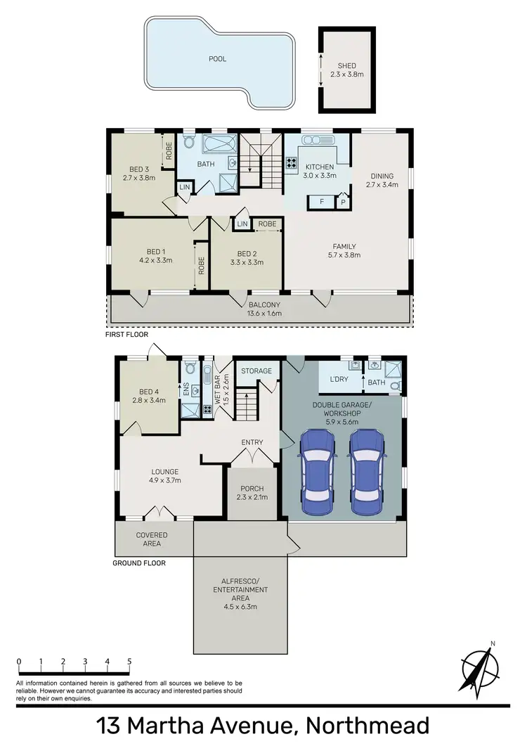 Floorplan of Homely house listing, 13 Martha Avenue, Northmead NSW 2152