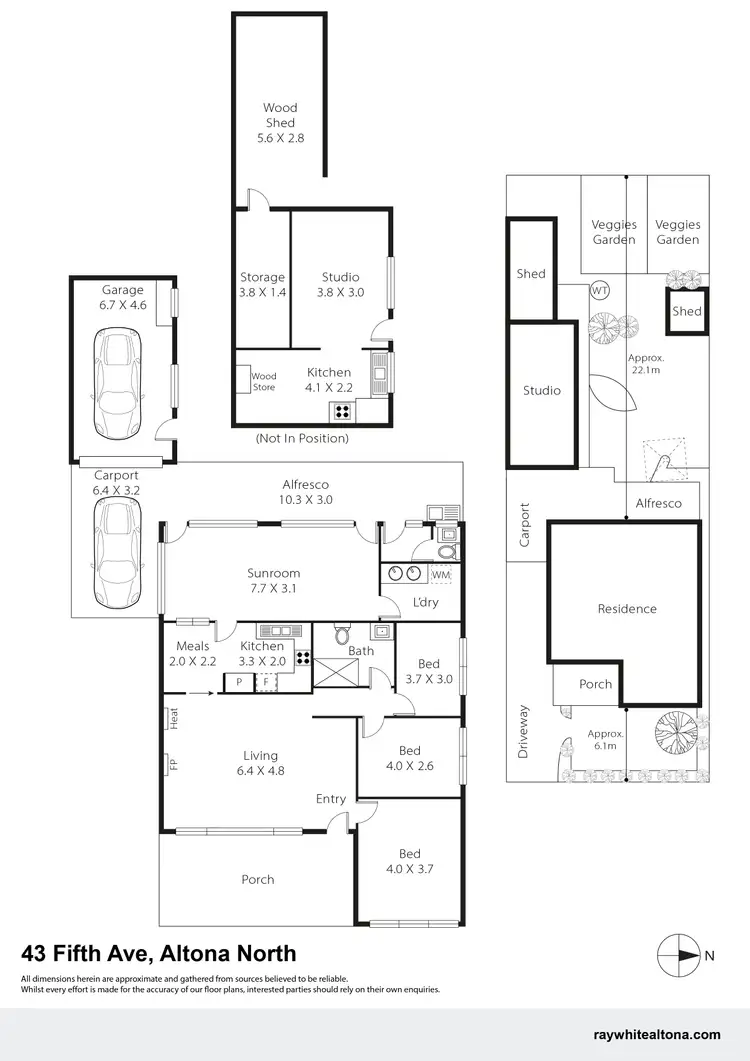 Floorplan of Homely house listing, 43 Fifth Avenue, Altona North VIC 3025