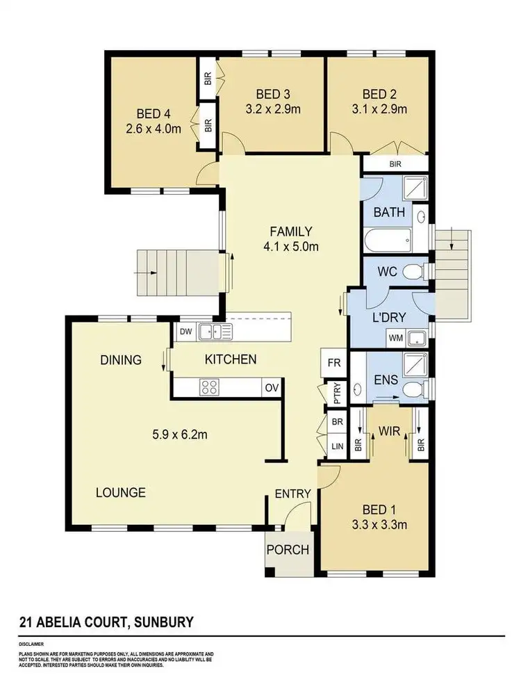 Floorplan of Homely house listing, 21 Abelia Court, Sunbury VIC 3429