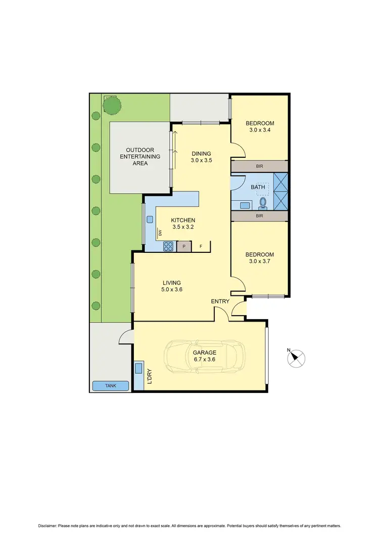 Floorplan of Homely unit listing, 2/5 Glynda Street, Fawkner VIC 3060