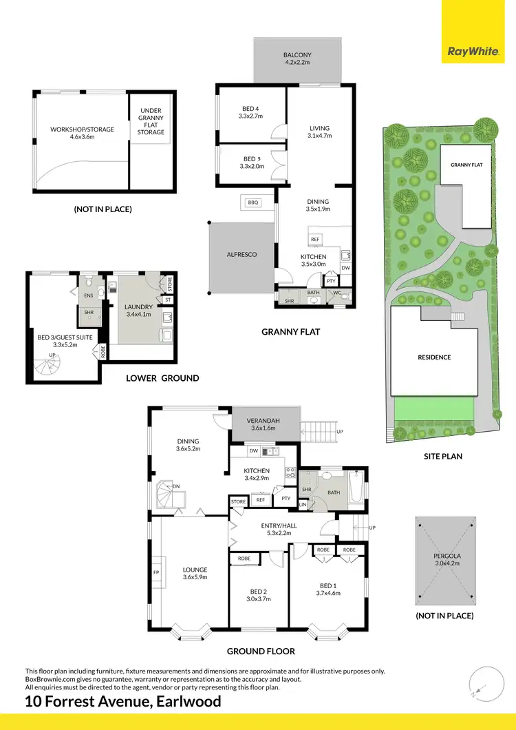 Floorplan of Homely house listing, 10 Forrest Avenue, Earlwood NSW 2206