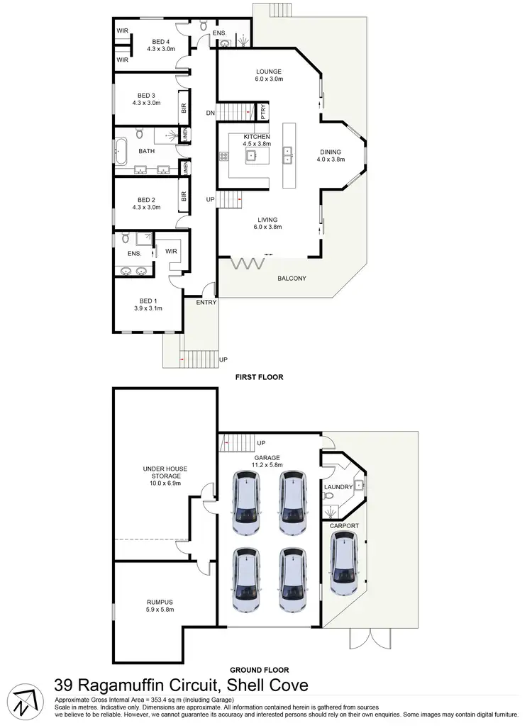 Floorplan of Homely house listing, 39 Ragamuffin Circuit, Shell Cove NSW 2529