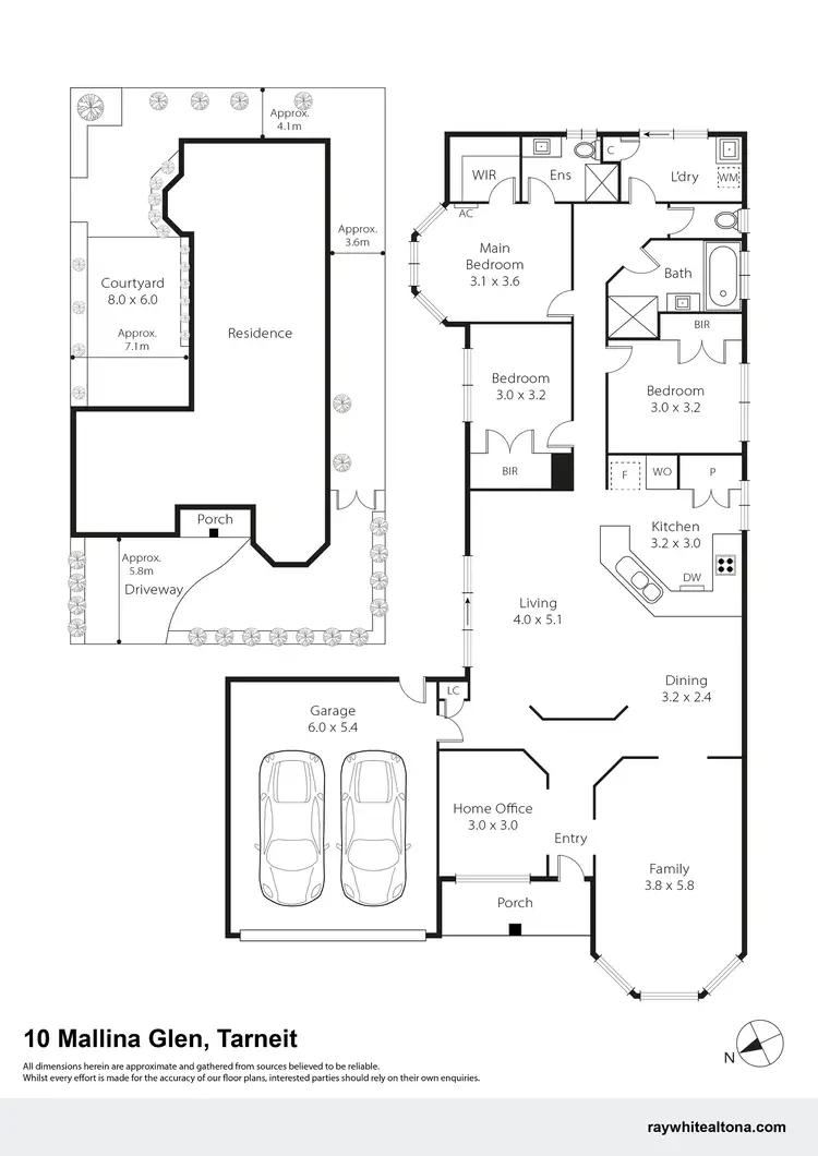 Floorplan of Homely house listing, 10 Mallina Glen, Tarneit VIC 3029