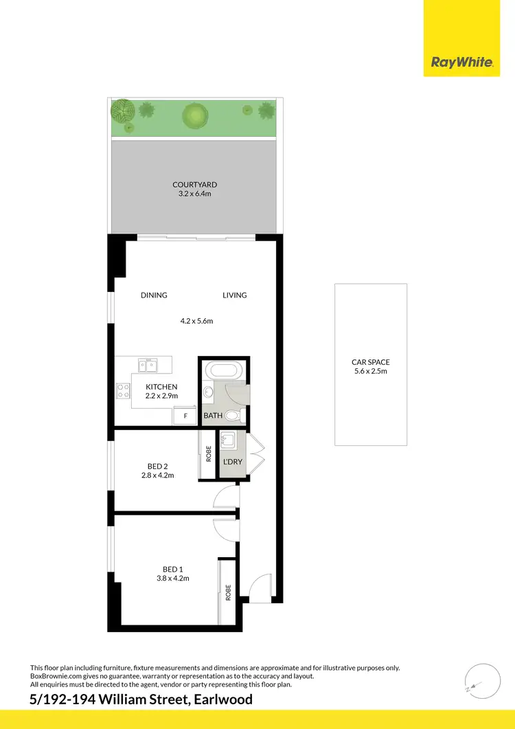 Floorplan of Homely apartment listing, 5/192-194 William Street, Earlwood NSW 2206