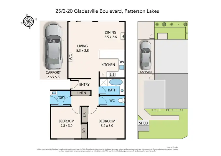 Floorplan of Homely unit listing, 25/2-20 Gladesville Boulevard, Patterson Lakes VIC 3197