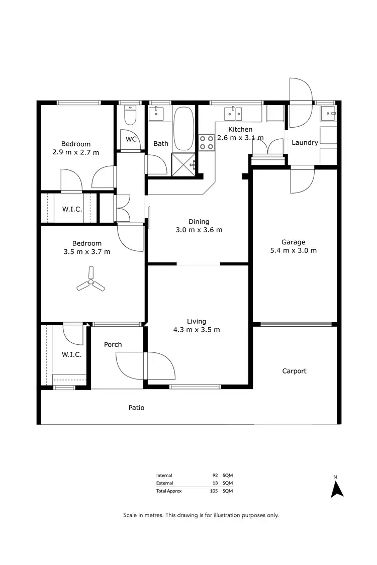 Floorplan of Homely unit listing, 20 Terminus Street, Grange SA 5022