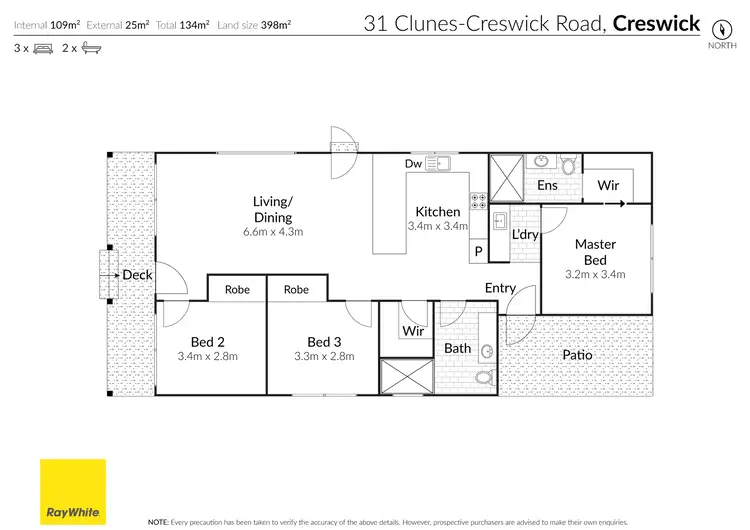 Floorplan of Homely house listing, 31 Clunes Road, Creswick VIC 3363