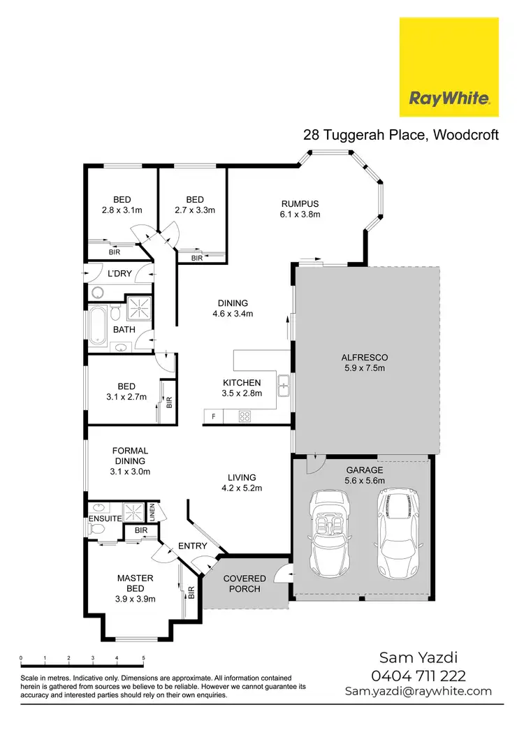 Floorplan of Homely house listing, 28 Tuggerah Place, Woodcroft NSW 2767