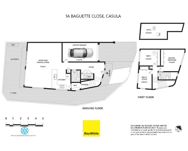Floorplan of Homely house listing, 1a Baguette Close, Casula NSW 2170