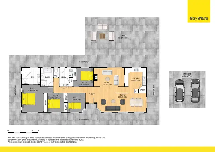 Floorplan of Homely house listing, 6 Thornbill Drive, Upper Caboolture QLD 4510
