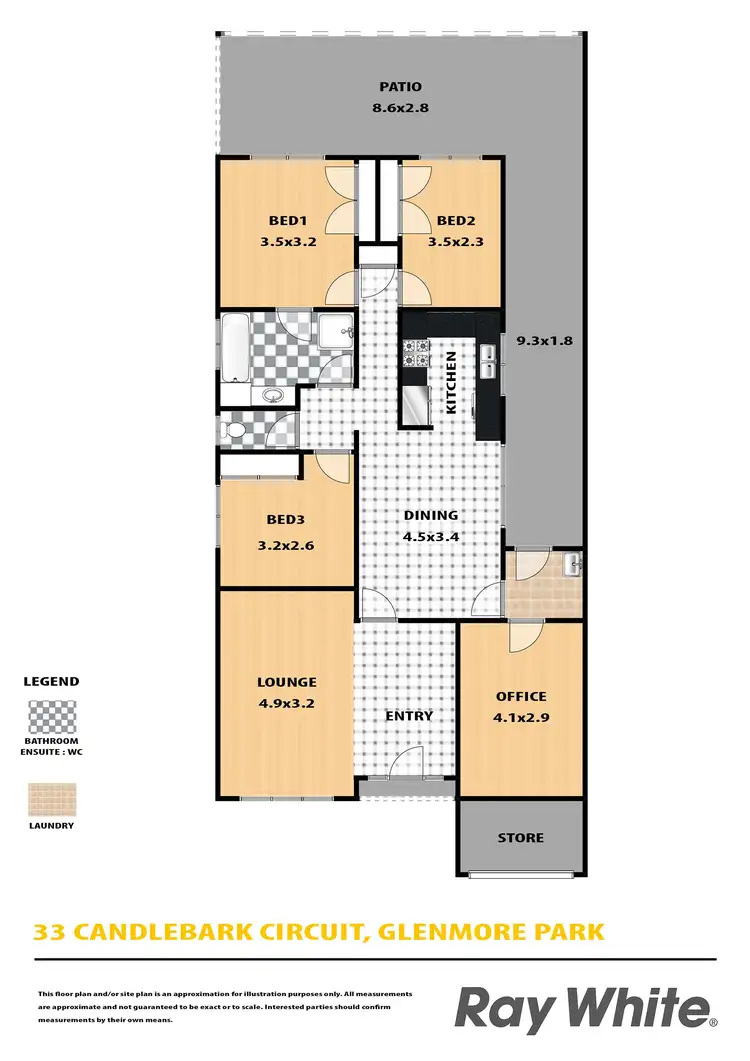 Floorplan of Homely house listing, 33 Candlebark Circuit, Glenmore Park NSW 2745