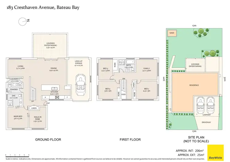 Floorplan of Homely house listing, 183 Cresthaven Avenue, Bateau Bay NSW 2261