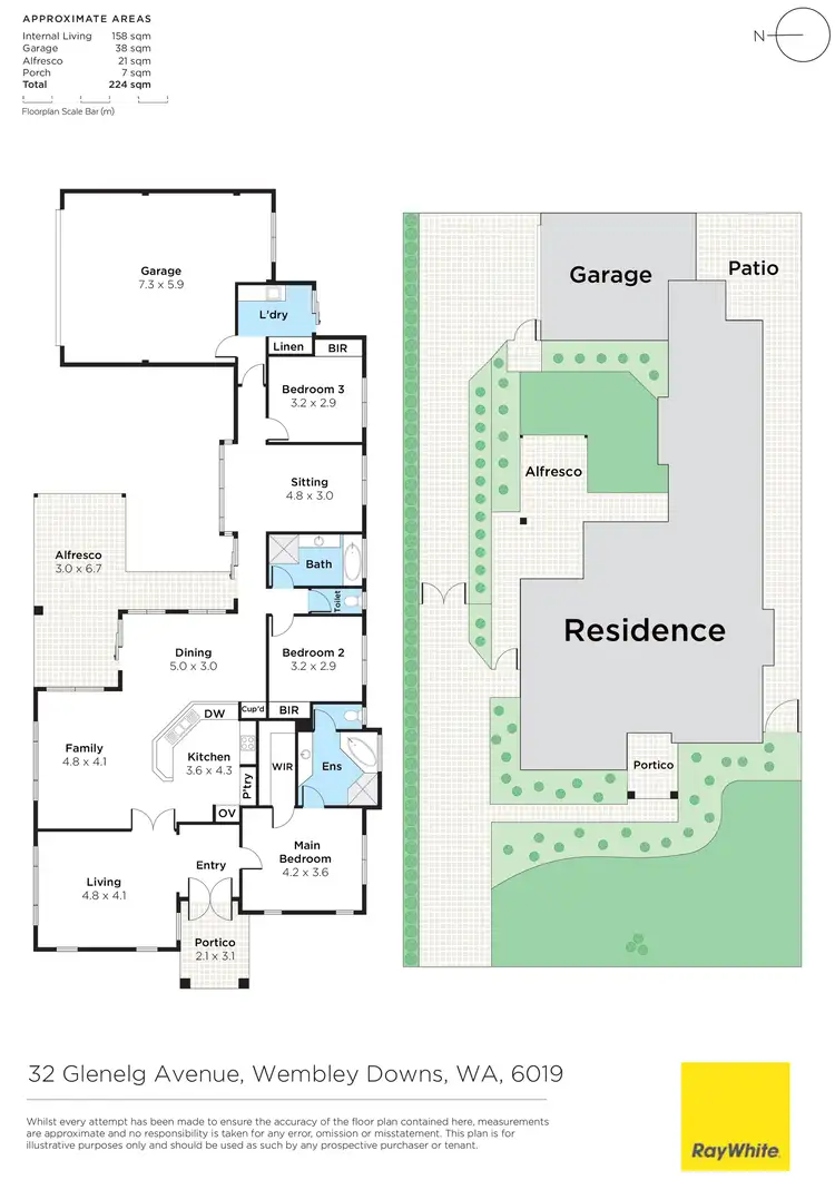Floorplan of Homely house listing, 32 Glenelg Avenue, Wembley Downs WA 6019