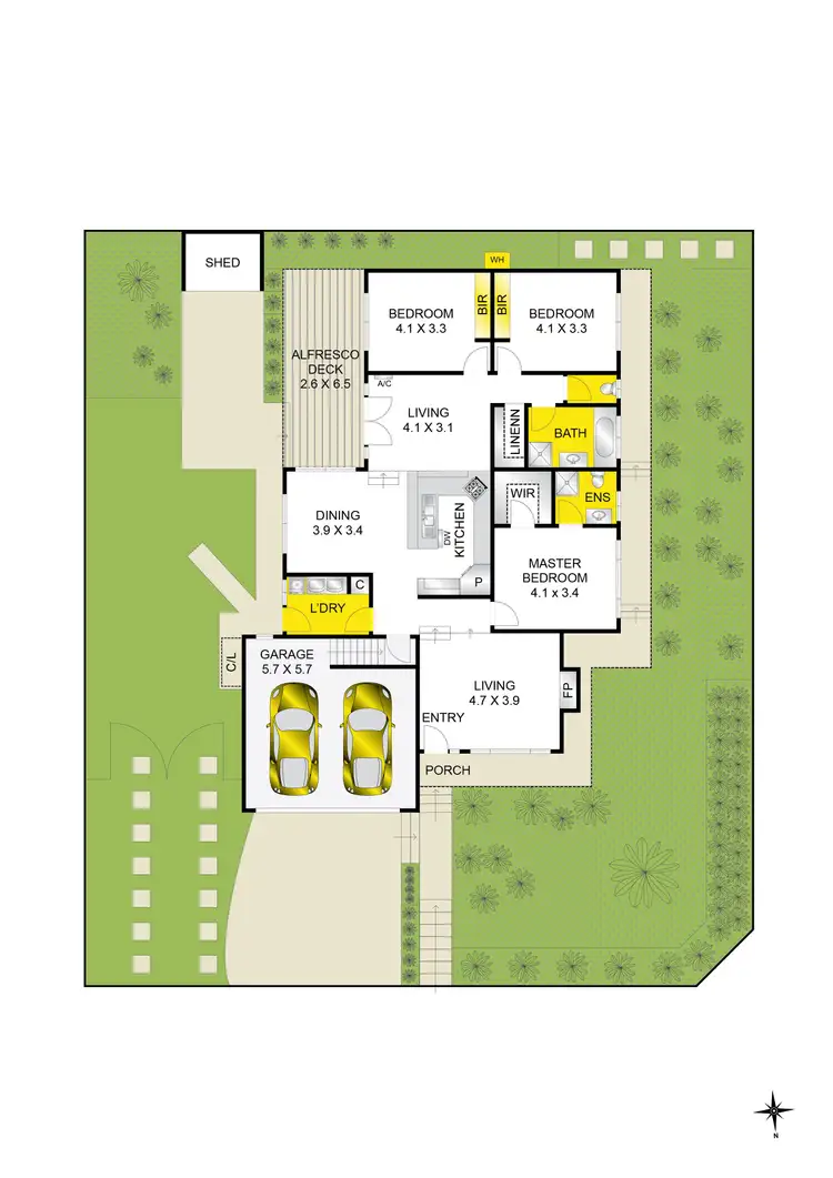 Floorplan of Homely house listing, 7 Shiraz Drive, Waurn Ponds VIC 3216
