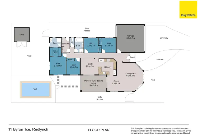 Floorplan of Homely house listing, 11 Byron Terrace, Redlynch QLD 4870