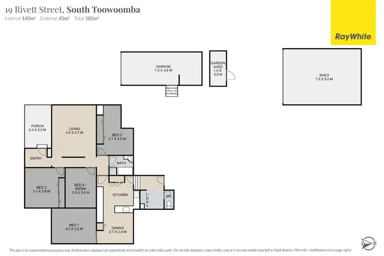 Floorplan of Homely house listing, 19 Rivett Street, South Toowoomba QLD 4350