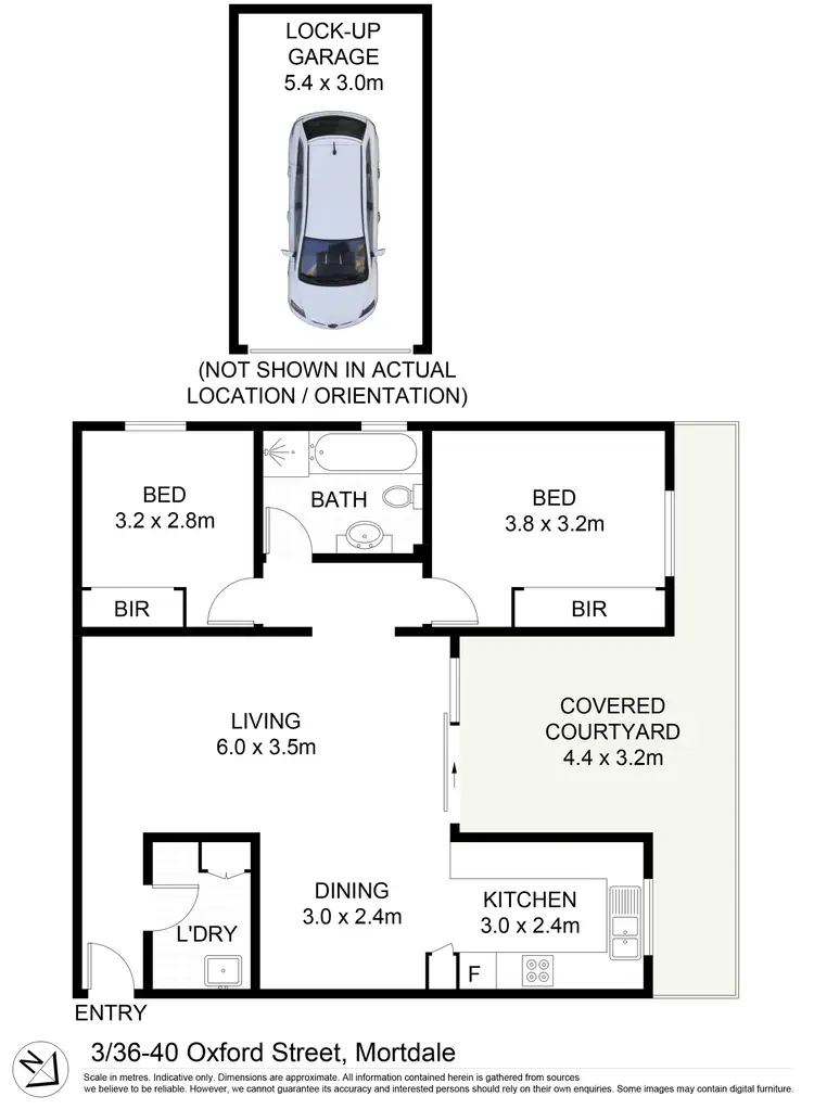Floorplan of Homely apartment listing, 3/36-40 Oxford Street, Mortdale NSW 2223