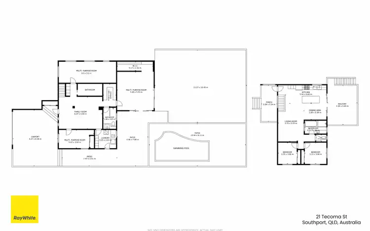 Floorplan of Homely house listing, 21 Tecoma Street, Southport QLD 4215