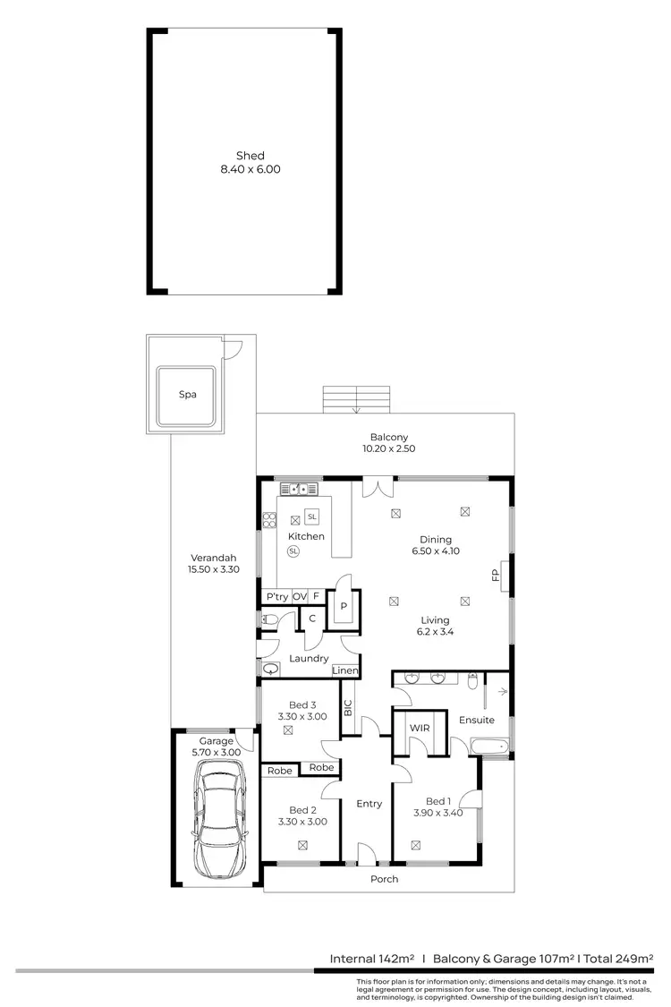 Floorplan of Homely house listing, 35 Swan Street, Grange SA 5022