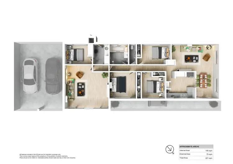 Floorplan of Homely house listing, 1 Nerissa Court, Underwood QLD 4119