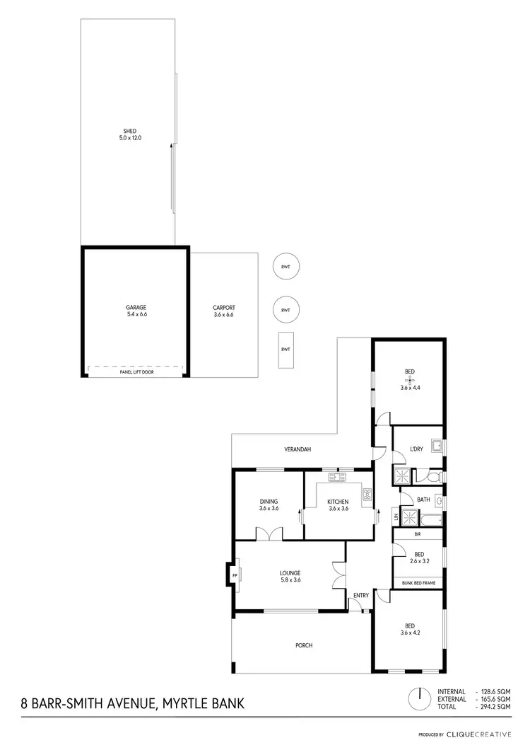 Floorplan of Homely house listing, 8 Barr Smith Avenue, Myrtle Bank SA 5064