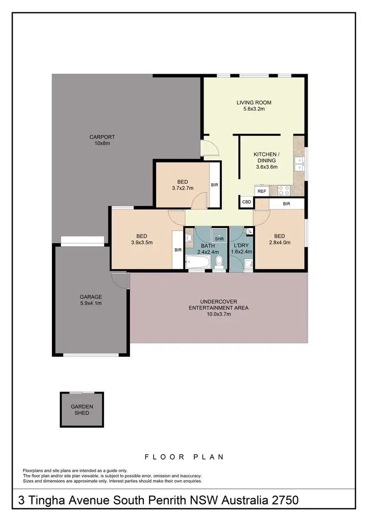 Floorplan of Homely house listing, 3 Tingha Avenue, South Penrith NSW 2750