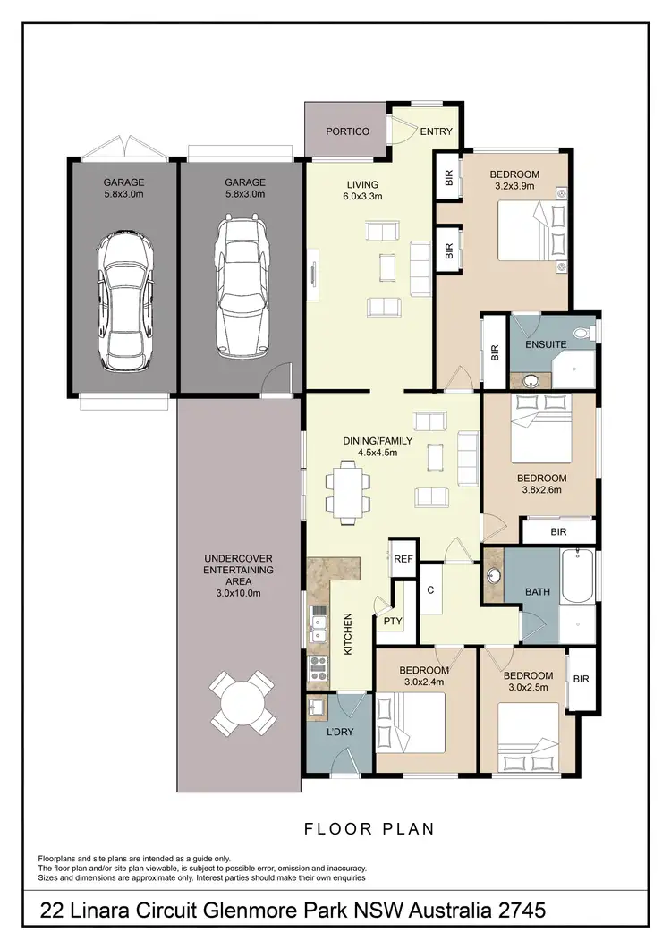 Floorplan of Homely house listing, 22 Linara Circuit, Glenmore Park NSW 2745