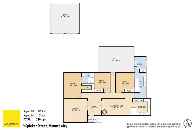Floorplan of Homely house listing, 9 Spieker Street, Mount Lofty QLD 4350