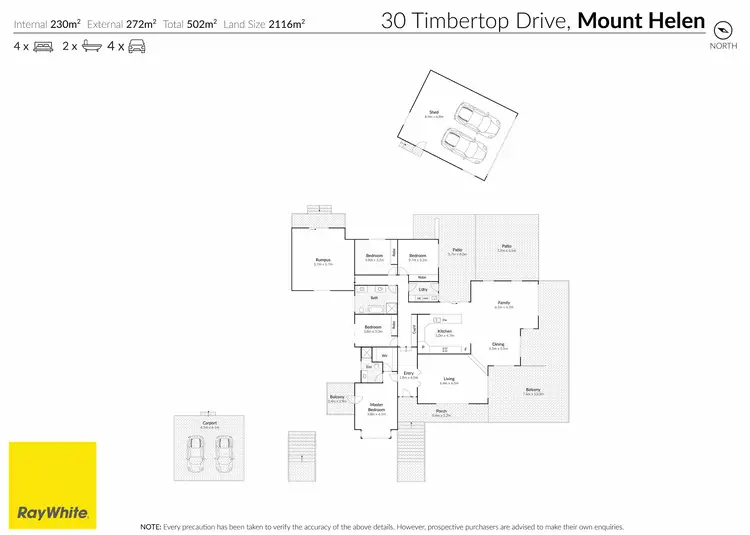 Floorplan of Homely house listing, 30 Timbertop Drive, Mount Helen VIC 3350