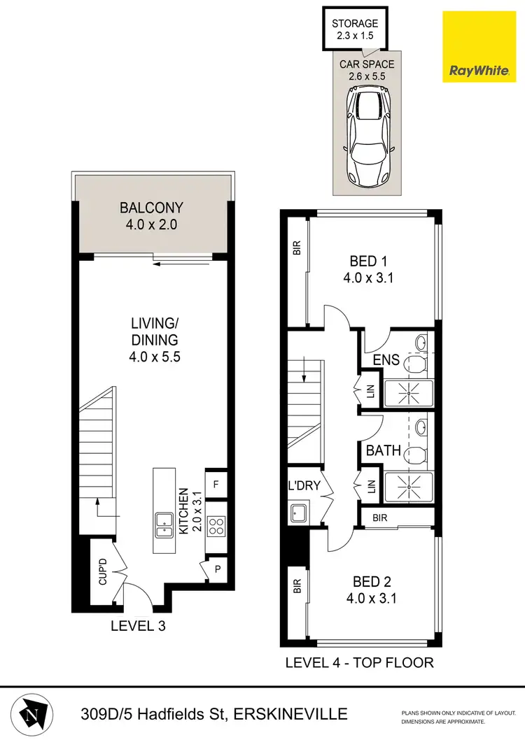 Floorplan of Homely apartment listing, 309D/5 Hadfields Street, Erskineville NSW 2043