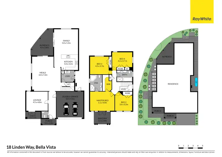 Floorplan of Homely house listing, 18 Linden Way, Bella Vista NSW 2153