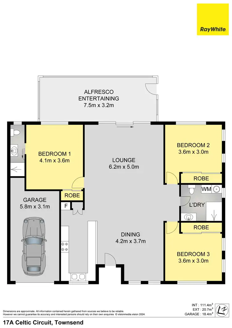 Floorplan of Homely house listing, 17A Celtic Circuit, Townsend NSW 2463