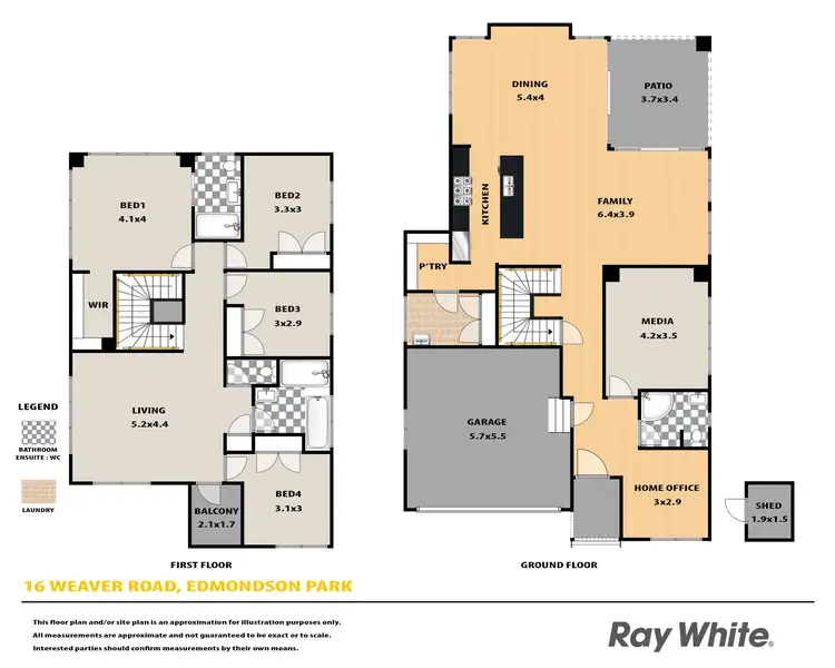 Floorplan of Homely house listing, 16 Weaver Road, Edmondson Park NSW 2174