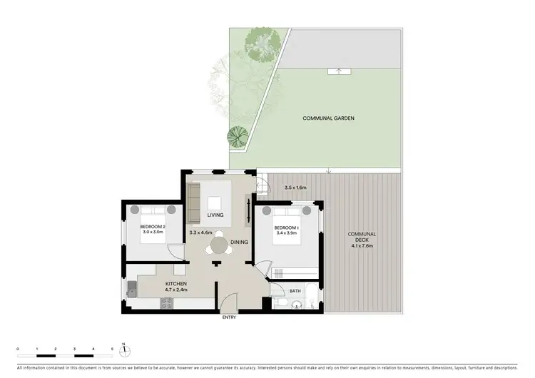 Floorplan of Homely apartment listing, 1/6 Palmerston Avenue, Bronte NSW 2024
