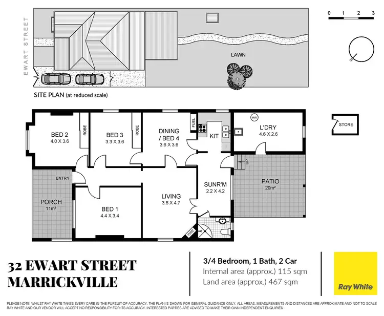 Floorplan of Homely house listing, 32 Ewart Street, Marrickville NSW 2204