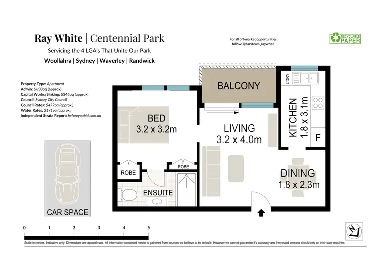 Floorplan of Homely apartment listing, 39/57-67 Cook Road, Centennial Park NSW 2021